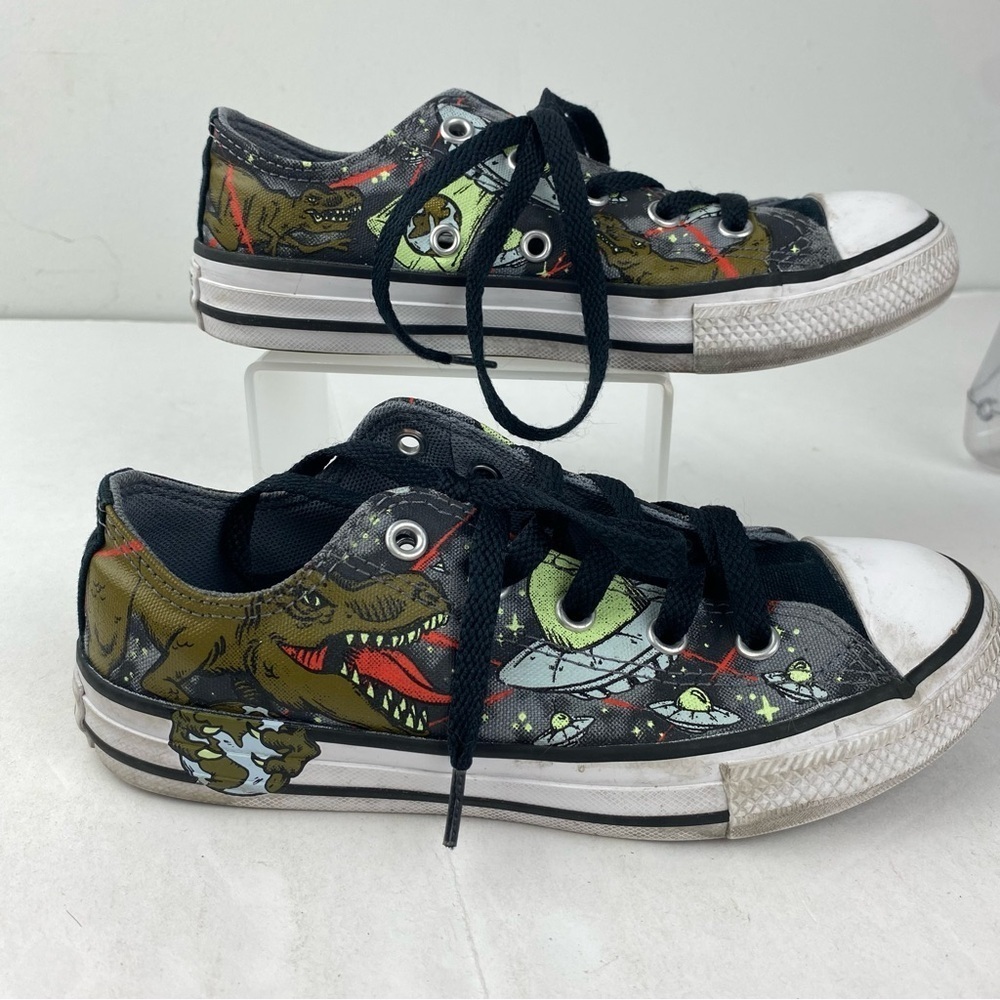 Converse All Stars Boys/Kids 1 Dinosaur Space Low Top Lace Up Sneakers